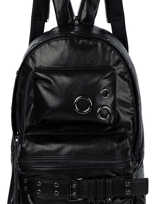 Wconcept_Treemingbird Eyelet Convertible Shoulder Back pack [ Black ]