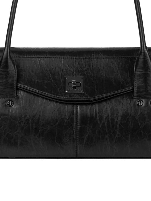 Wconcept_Treemingbird Flap Shoulder Bag [ Black ]