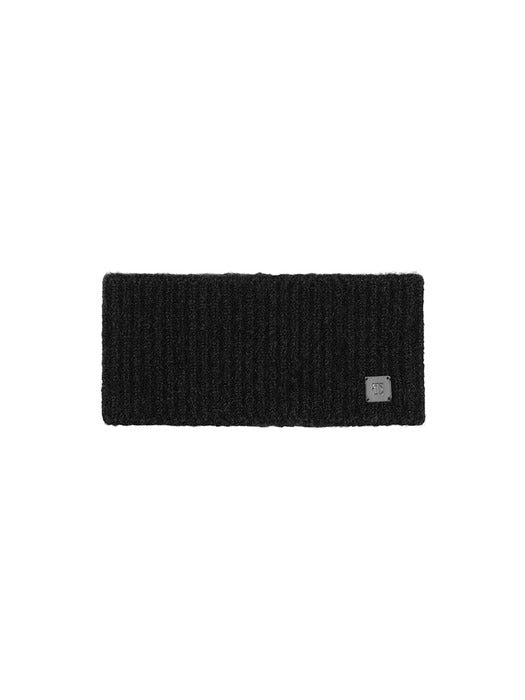 Wconcept_Treemingbird Fluffy Mixed Knit Hairband [ Black ]