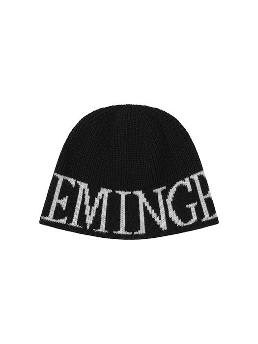 Wconcept_Treemingbird Logo Loose Beanie [ Black ]