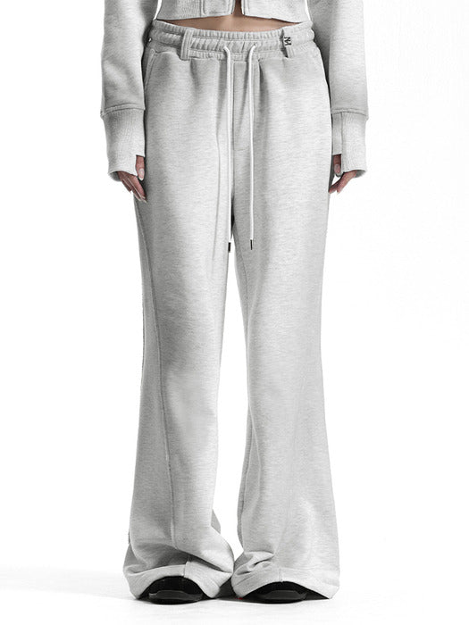 Wconcept_Treemingbird Brushed Detail Set-Up Sweat Pants [ Light Gray ]