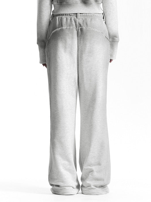 Wconcept_Treemingbird Brushed Detail Set-Up Sweat Pants [ Light Gray ]