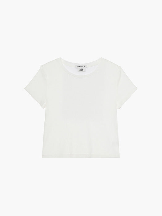 Margesherwood Washed Half T-Shirt white