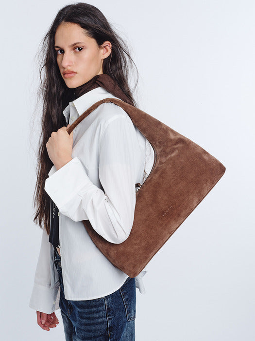 Margesherwood Hobo Large milk brown suede