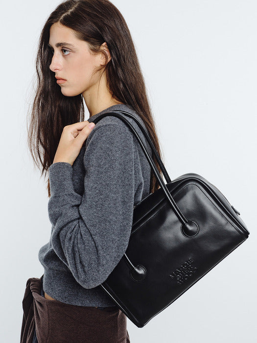 Margesherwood Soft Boston mono black plain