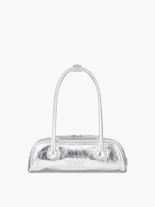 Margesherwood Soft Boston EW Mini silver crinkle