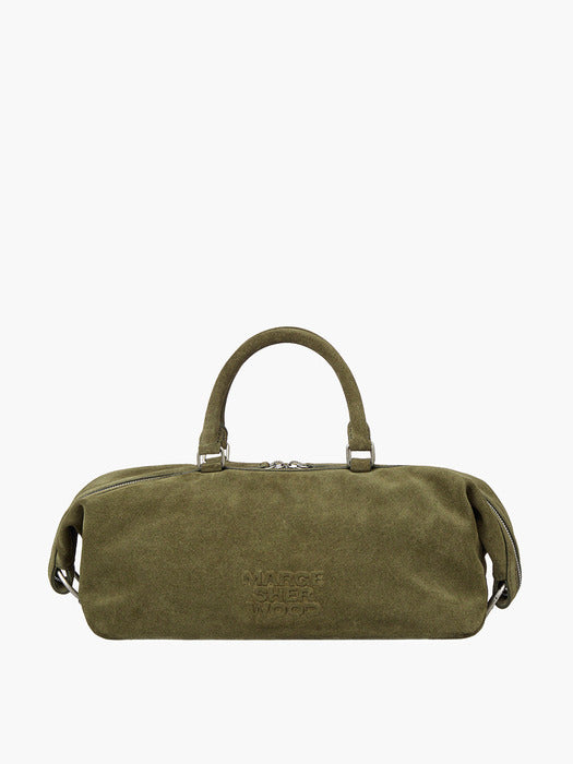 Margesherwood Dumpling EW Tote dark olive suede