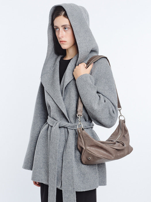 Margesherwood Dumpling EW Tote taupe washed nappa