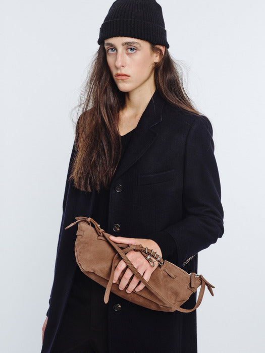 Margesherwood Grandma Used Sling Bag milk brown nubuck