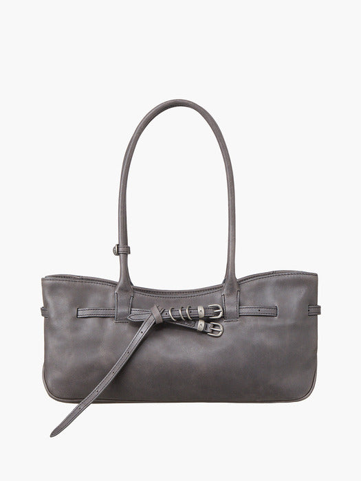 Margesherwood Grandma Used Shoulder Bag mauve pull-up