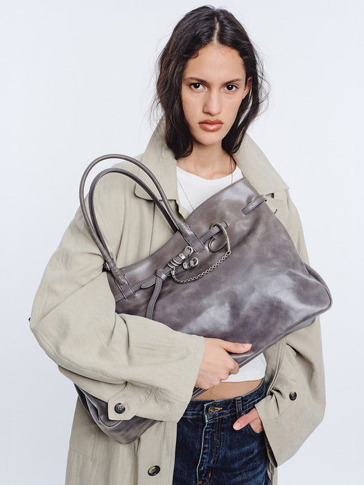 Margesherwood Grandma Used Bag XL mauve pull-up