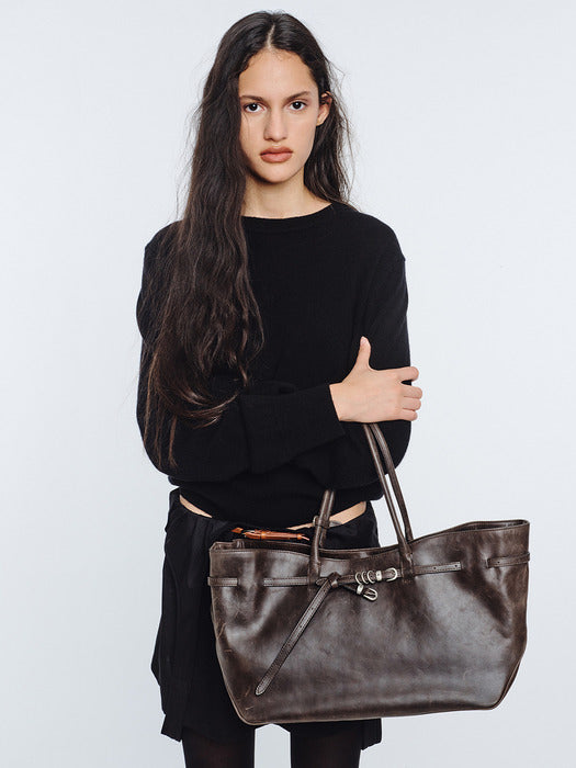 Margesherwood Grandma Used Bag Large sepia pull-up