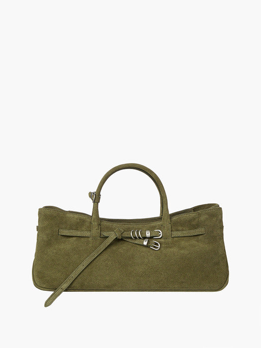 Margesherwood Grandma Used Bag dark olive suede