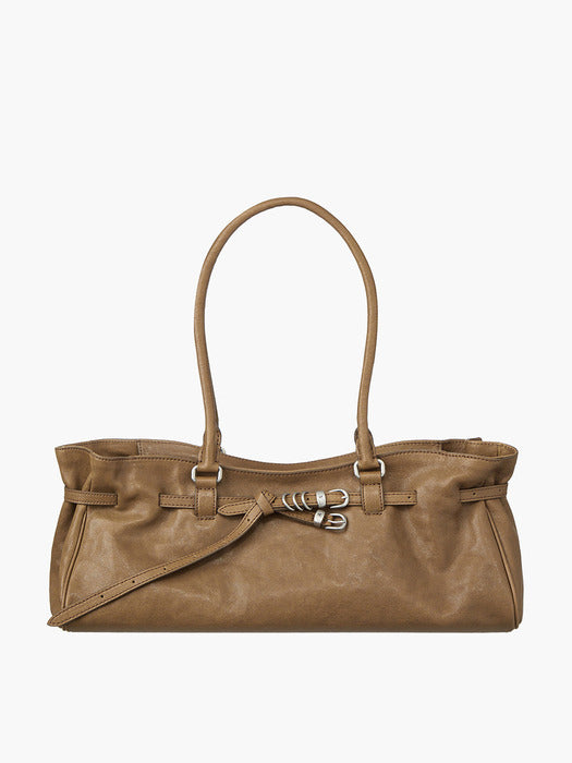 Margesherwood Soft Grandma Shoulder Bag vintage camel washed nappa