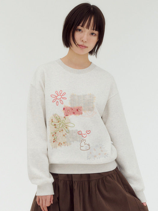 Ambler Chain Stitched Vintage Sweatshirts (Oatmeal)