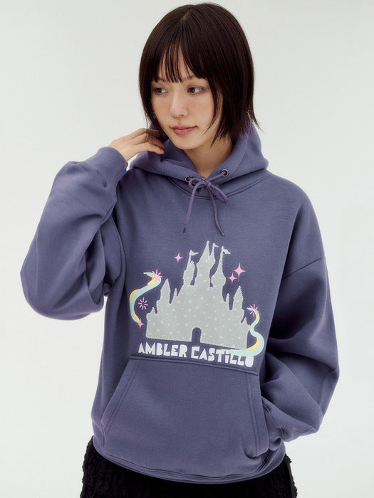 Ambler Magic Castle Applique Hoodie (Purple)