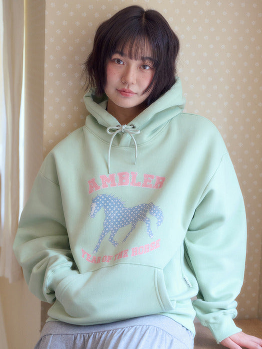 Ambler Vintage Horse Hoodie (Light Green)