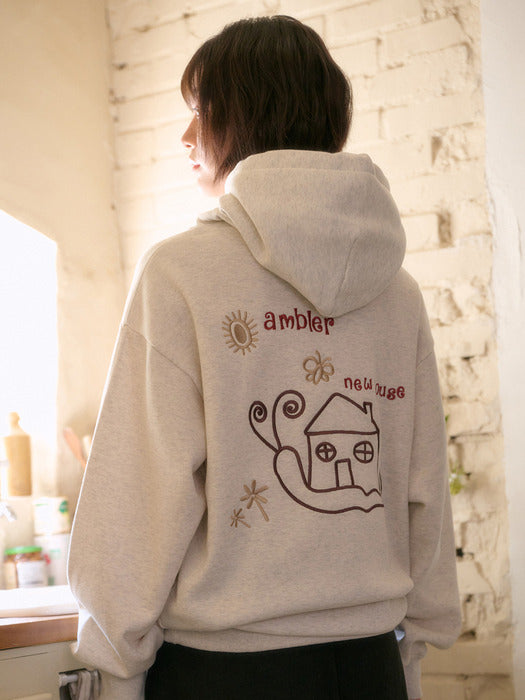Ambler Snail New Home Hoodie (Oatmeal)