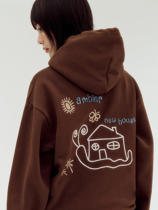 Ambler Snail New Home Hoodie (Brown)