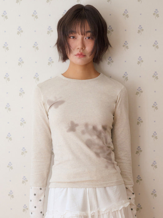 Ambler Shadow of Bloom Layered Long-Sleeve (Oatmeal)