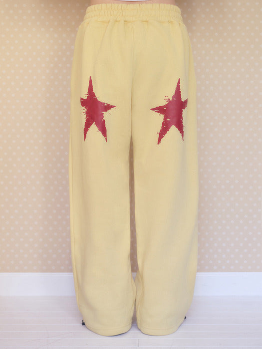 Ambler Twin Star 2-Way Wide Sweat Pants (Yellow)