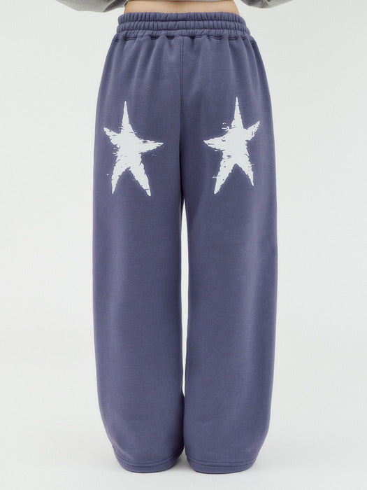 Ambler Twin Star 2-Way Wide Sweat Pants (Purple)