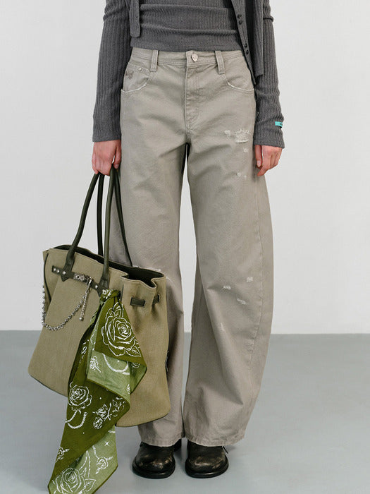 Instantfunk Arch Fit Canvas Pants - Grey