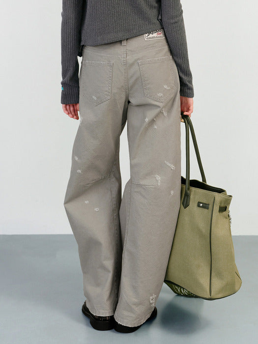 Instantfunk Arch Fit Canvas Pants - Grey