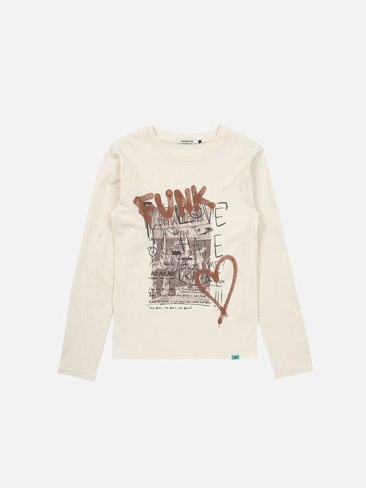Instantfunk Vintage Funk Love Tee - Ivory