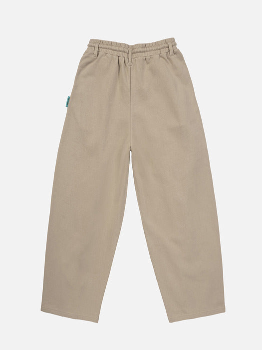 Instantfunk Washed Graphic Sweat Pants - Beige