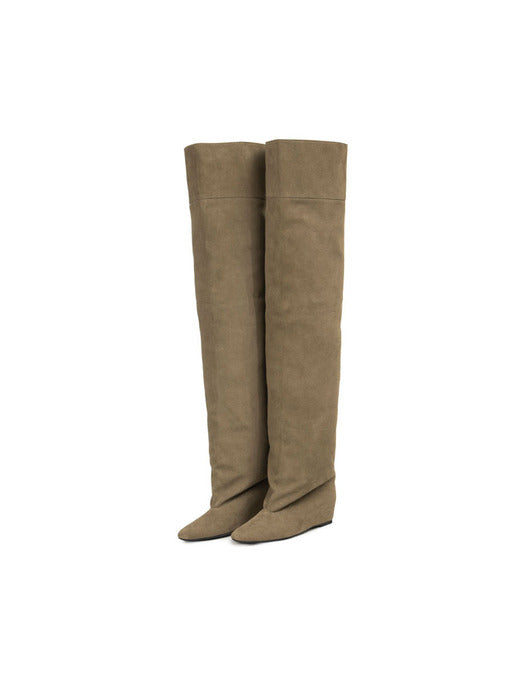 Osoi Cuff High Boots [TAUPE SAND]