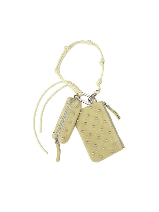 Osoi Knotty Pouch Key Ring [SUEDE BUTTER]