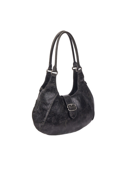 Vunque [NewNewPICK] Halfmoon Vintage Hobo Bag M Khaki Grey