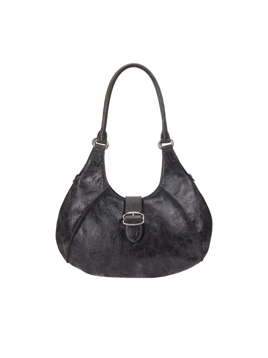 Vunque [NewNewPICK] Halfmoon Vintage Hobo Bag M Khaki Grey
