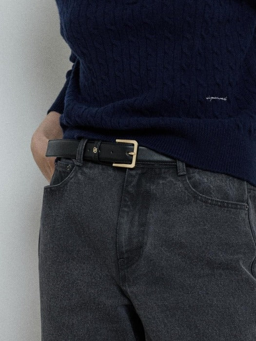 Depound square buckle belt (30mm) - black
