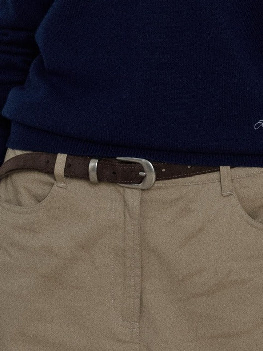 Depound western belt (20mm) - dark brown