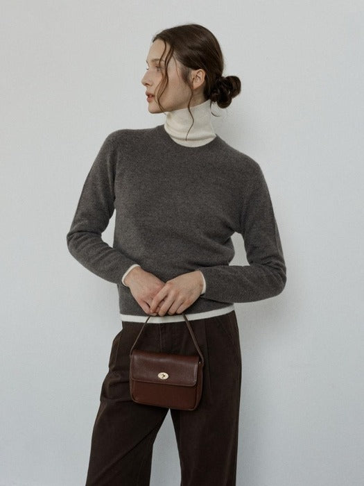 Depound petit maron bag (leather) - wine