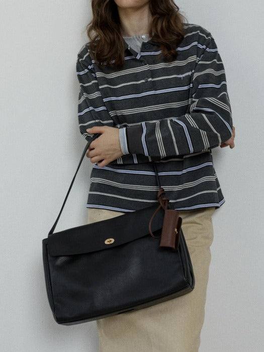 Depound maron bag (leather) - black
