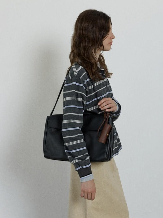 Depound maron bag (leather) - black