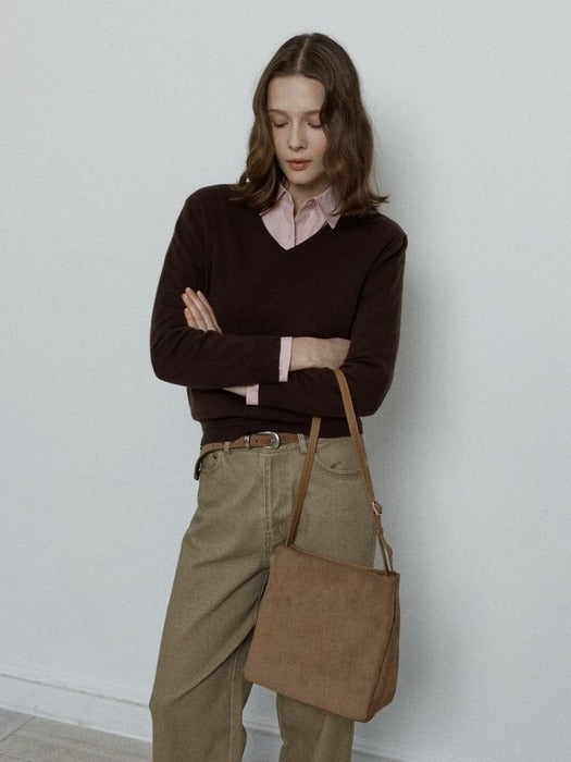 Depound moody bag (suede) - camel