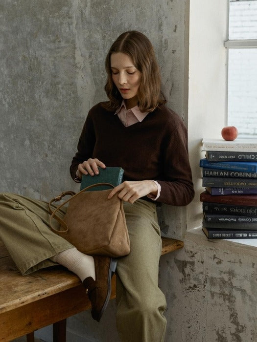 Depound moody bag (suede) - camel