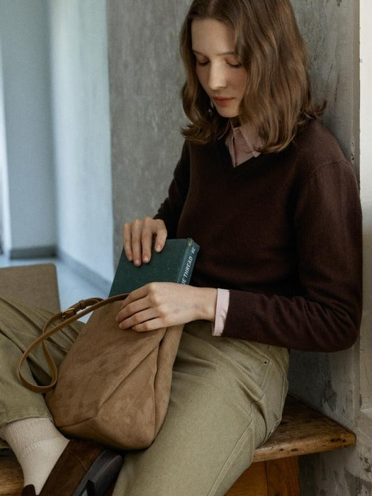 Depound moody bag (suede) - camel