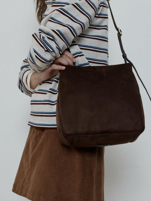 Depound moody bag (suede) - brown