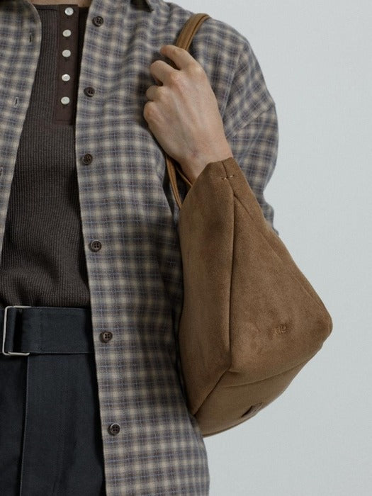 Depound moody wide bag (suede) - camel