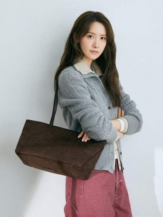 Depound moody wide bag (suede) - brown