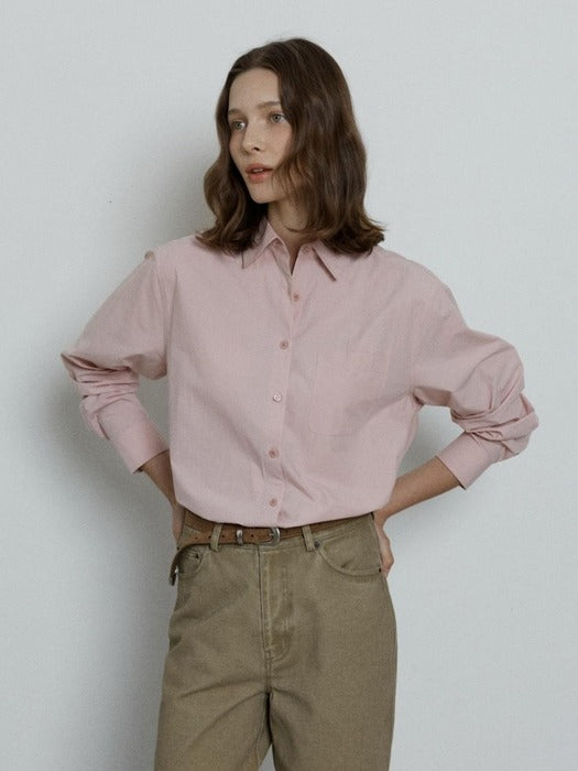 Depound standard pocket shirt - pink