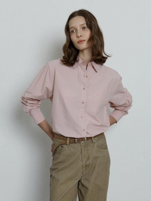 Depound standard pocket shirt - pink