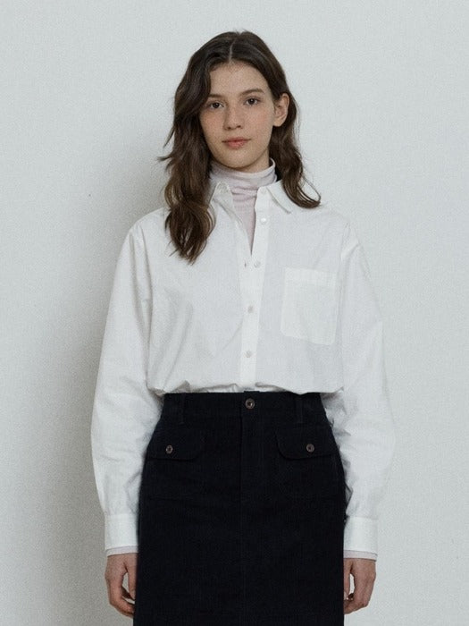 Depound standard pocket shirt - white