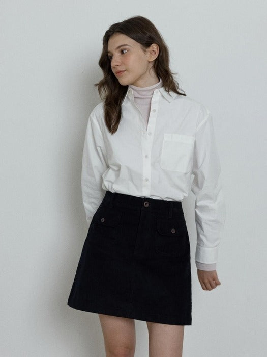 Depound standard pocket shirt - white
