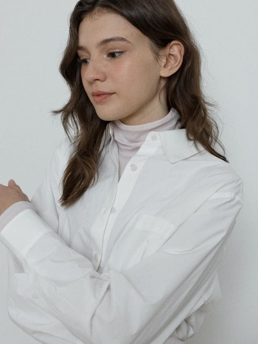 Depound standard pocket shirt - white